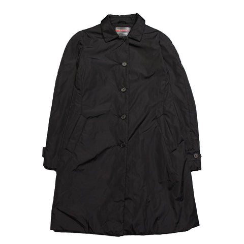 Prada Linea Rossa AW 2006 Womens Black Nylon Down Coat