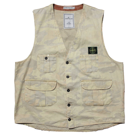 Stone island camo vest on sale