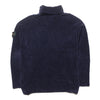 Stone Island AW 1997 Navy Roll Neck Chenille Knit Jumper